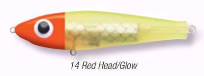 14 Red Head/Glow Paul Brown's Floating Fat Boy Soft Plastics Inshore Lures Jeco's Marine Port O'Connor, Texas