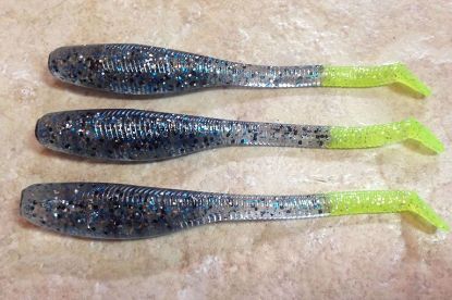 Frozen Smoke Down South Southern Shad Soft Plastics Inshore Lures Jeco's Marine Port O'Connor, Texas