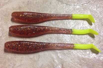 Spicy Pumpkin Seed Down South Southern Shad Soft Plastics Inshore Lures Jeco's Marine Port O'Connor, Texas