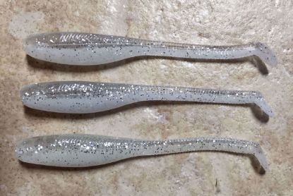 White Ice Down South Southern Shad Soft Plastics Inshore Lures Jeco's Marine Port O'Connor, Texas