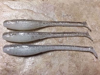 White Ice Down South Southern Shad Super Model Soft Plastics Inshore Lures Jeco's Marine Port O'Connor, Texas