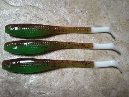 Key Lime Down South Southern Shad Super Model Soft Plastics Inshore Lures Jeco's Marine Port O'Connor, Texas