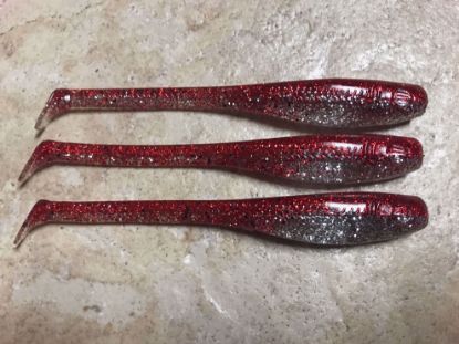 Red Flash Down South Southern Shad Super Model Soft Plastics Inshore Lures Jeco's Marine Port O'Connor, Texas