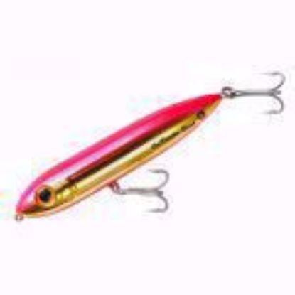 Gold Pink Heddon One Knocker Spook Jeco's Marine Port O'Connor, Texas