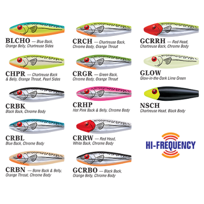 Color Options MirrOlure She Pup Surface Walker Jeco's Marine Port O'Connor, Texas