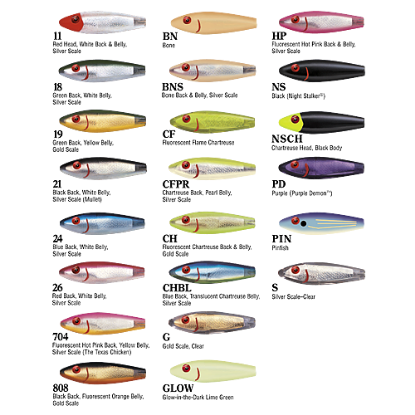 Color Options MirrOlure Catch 2000 Suspending Twitchbait Jeco's Marine Port O'Connor, Texas