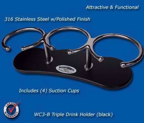 Deep Blue Open Style Drink Holder -White Bottom Jeco's Marine Port O'Connor, Texas