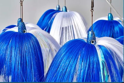 Fish Down Sea Dredge Flare Blue and White Fish Down Sea Dredge Flare Blue and White Jeco's Marine Port O'Connor, Texas