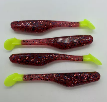 Down South Burner Shad Soft Plastics Inshore Lures Jeco's Marine Port O'Connor, Texas