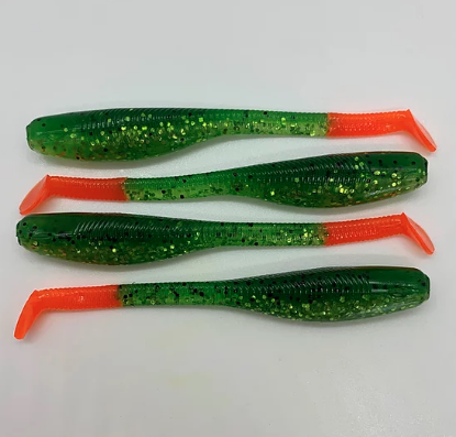 Fire Tiger Down South Southern Shad Soft Plastics Inshore Lures Jeco's Marine Port O'Connor, Texas