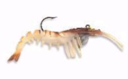 Brown VUDU Shrimp 3.25" jecos marine and tackle port o connor tx