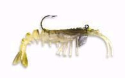 Gold VUDU Shrimp 3.25" jecos marine and tackle port o connor tx