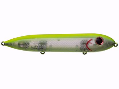 Chartreuse Silver Insert Heddon One Knocker Spook Jeco's Marine Port O'Connor, Texas
