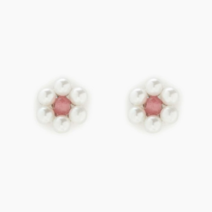 Pura Vida - Bitty Pearl Flower Stud Earring