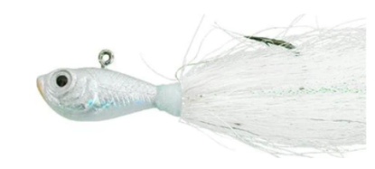 White  Spro Bucktail Jigs 3OZ
