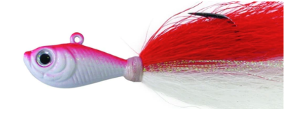Red/White Spro Bucktail Jigs 3OZ
