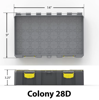 BUZBE - CRANK COLONY 28D DEEP MODULAR TACKLE BOX