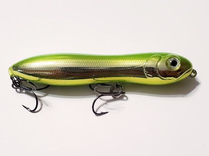Chartreuse Chrome Backwater Lures - Peanut Jr Topwater