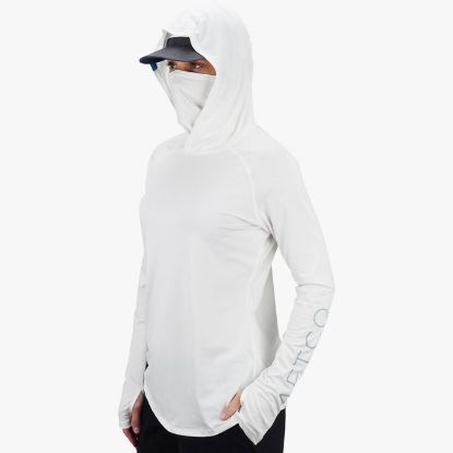 Aftco - Women's Yurei Air-O Mesh Hooded Performance Shirt - White