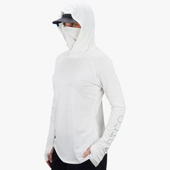 Aftco - Women's Yurei Air-O Mesh Hooded Performance Shirt - White