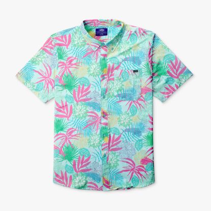 Aftco - Boatbar Short Sleeve Button-Down Shirt - Quiet Tide