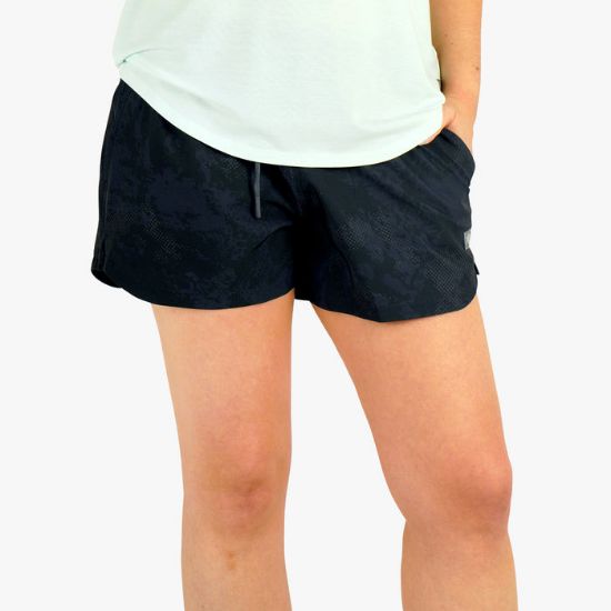 Aftco - Women's Strike Short 3.5" - Black Storm Camo