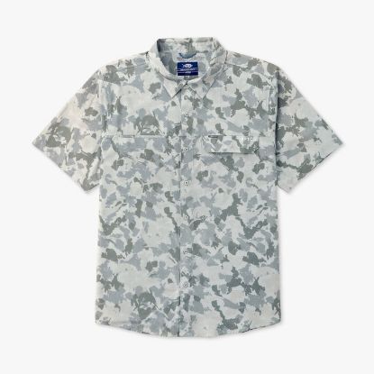 Aftco - Air O Mesh Printed Short Sleeve Shirt - Gray Grander Camo