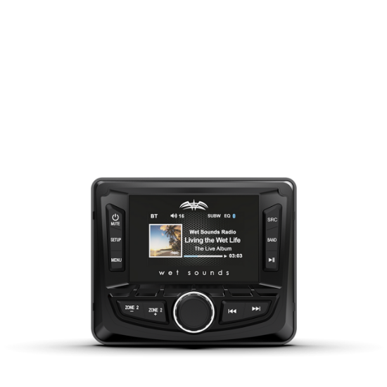 Wet Sounds - WS-MC-2 SiriusXM-Ready AM/FM/Weather Band Media Display