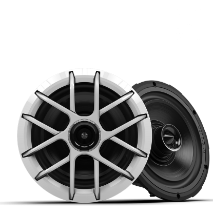 Wet Sounds - Zero Series 8-inch High-Output Component Style Coaxial Speakers - White