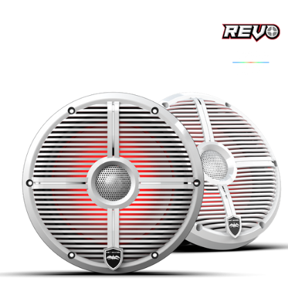 Wet Sounds - REVO 8 XW-W V3 | REVO Series 8-inch High-Output Component Style Coaxial Speakers w/ XW-White RGB Grilles