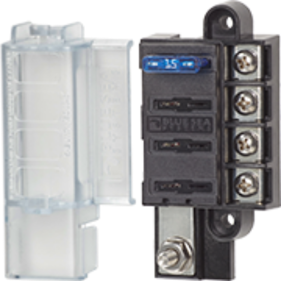 Blue Sea System - ST Blade Compact Fuse Blocks - 4 Circuits