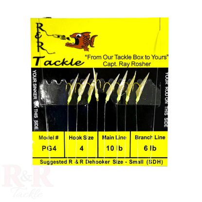 R&R Tackle - PG4 Mono Bait Rigs - with fish skin & green heads