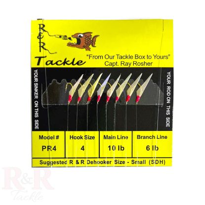 R&R Tackle - PR4 Mono Bait Rigs- with fish skin & red heads