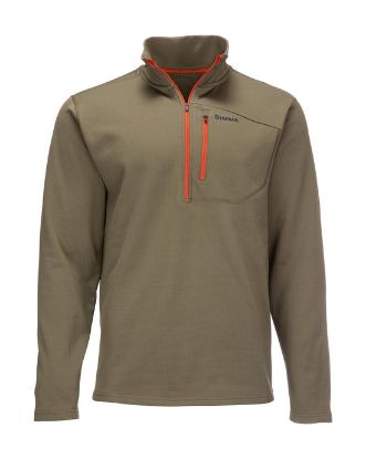 Dark Stone Simms - M's Thermal 1/4 Zip Top (More Colors)