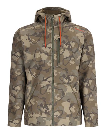 Simms - Men's Rouge Fleece Hoody: Regiment Camo Olive Drab