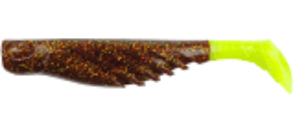 Rootbeer gold/Chartreuse Berkley - Gulp Ripple Mullet (More Colors)