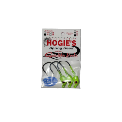 Hogie's Lures - Spring Head Lead Eye Hooks (More Options) - 3-Pack