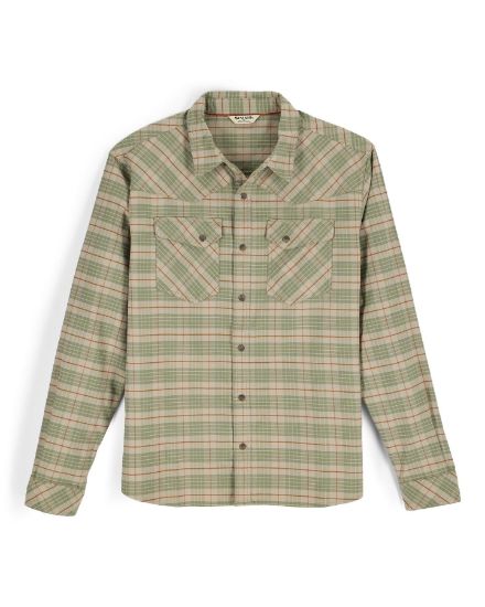 Simms - M's Brackett Flannel Shirt: Drummond Plaid|Smoke