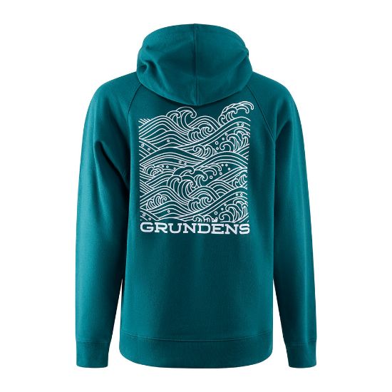 Picture of Grundens - Womens Swell Hoodie | Deep Teal