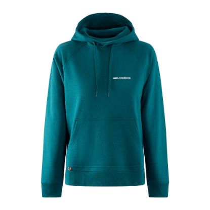 Picture of Grundens - Womens Swell Hoodie | Deep Teal