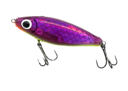 05  Purple Chartreuse Belly Paul Brown's Shallow Diver Soft Dine XL Soft Plastic Inshore Lure Jeco's Marine Port O'Connor Texas