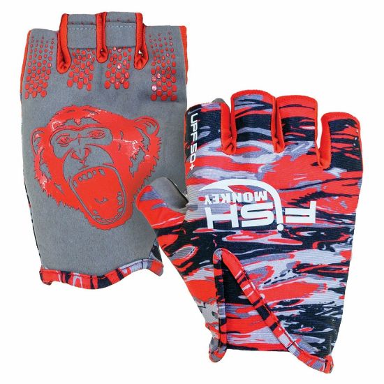 Fish Monkey - Stubby Guide Glove | VooDoo Swamp Red