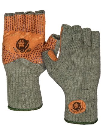 Hunt Monkey - Wooly Half Finger Glove | Green