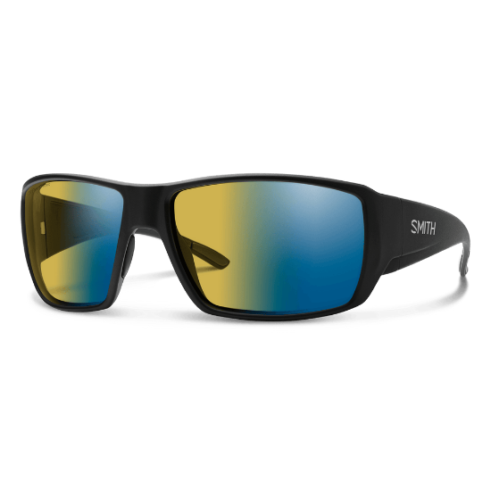 Smith Optic's - Guide's Choice |Matte Black/ ChromaPop Glass Polarchromic Yellow Blue Mirror