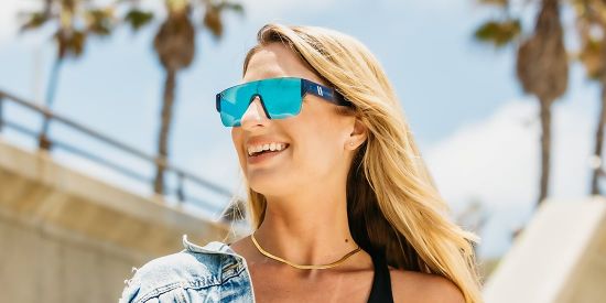 Blenders Eyewear - Kingpin: Crystal Indigo Polarized Sunglasses